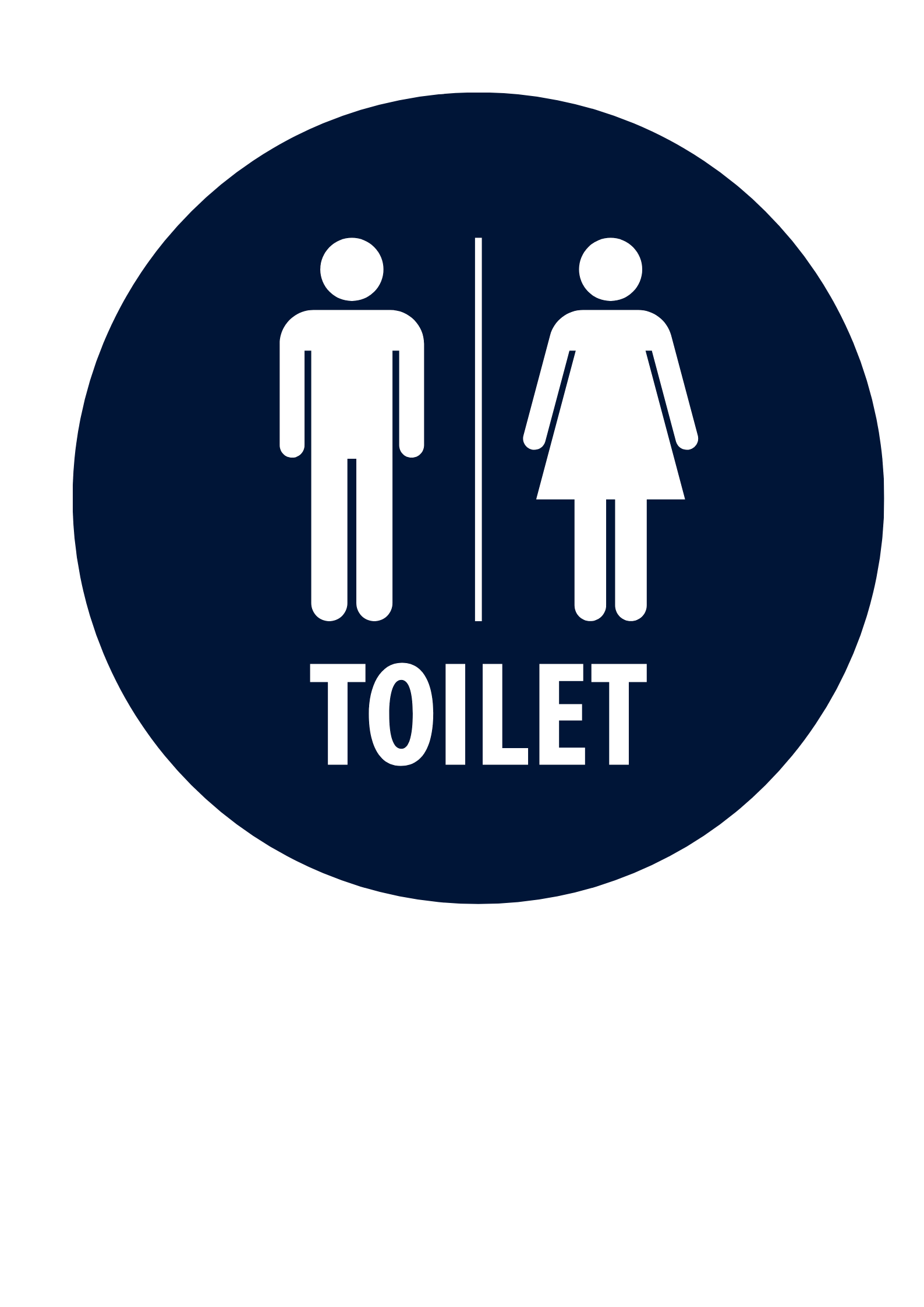 Toilet sign