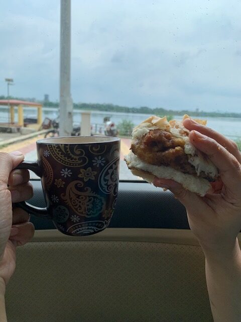 Picnicking in car