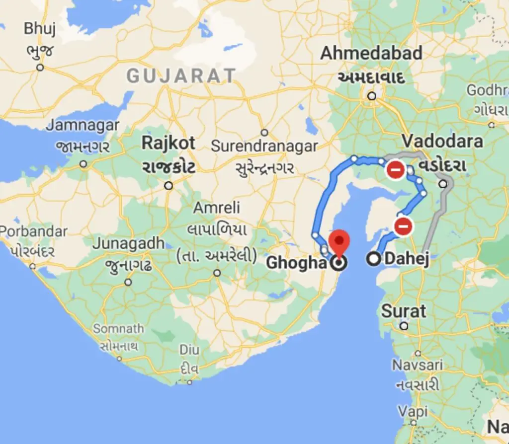 Dahej <-> Ghogha