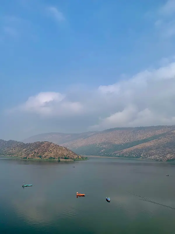 View of Siliserh Lake from Lake Palace