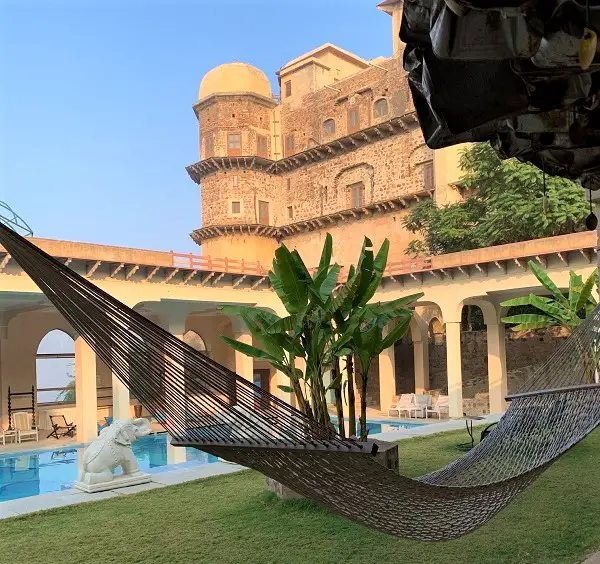 Hammock by the pool of Tijara Fort