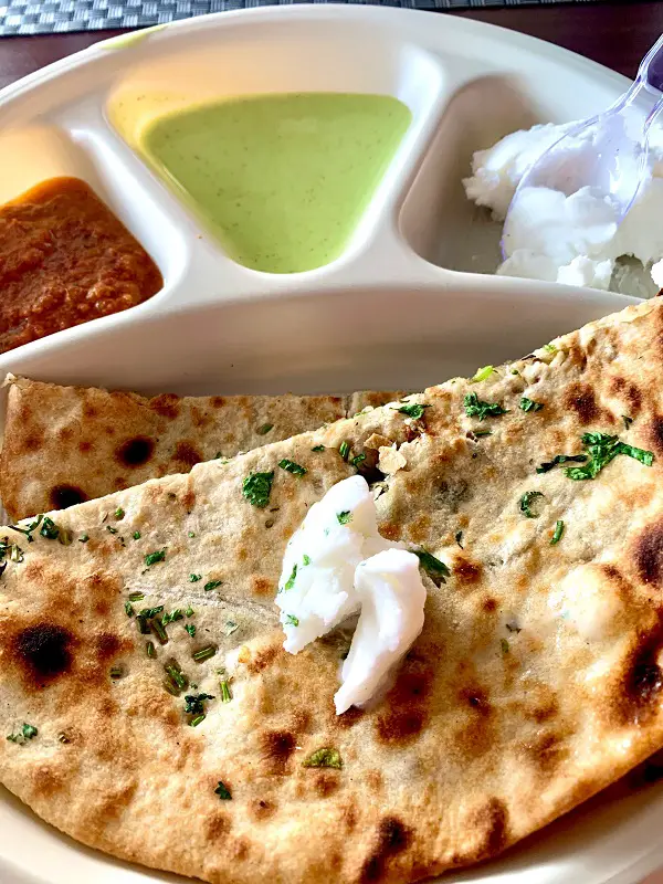 Parathas at Mannat Dhaba, NH48