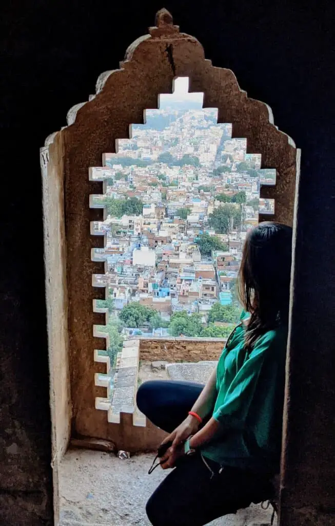 Posing at Gwalior Fort