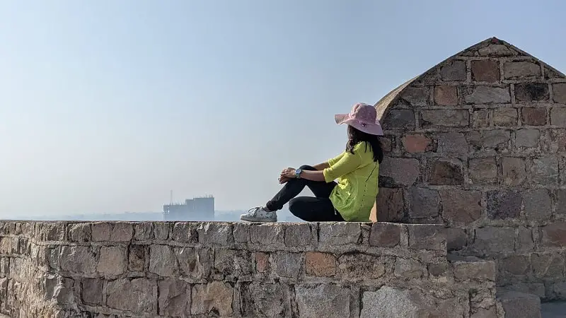 Posing at Jhansi Fort