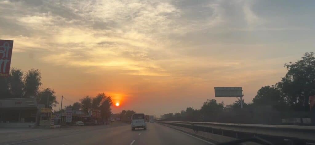 Driving into the sunset: NH48